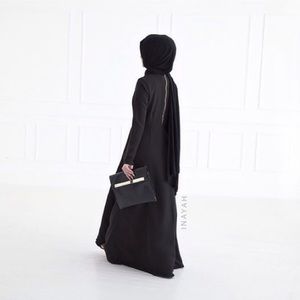 Black Structured Abaya